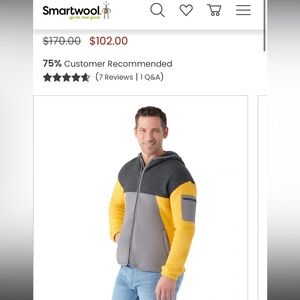 men’s smartwool hudson trail fleece jacket